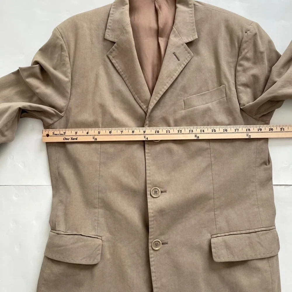 Red Valentino Tan Cotton Blazer Men Size XL/ US42/ IT52